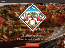 Tablet Screenshot of colombospizzaandpasta.com